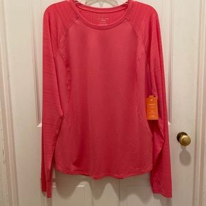 Tek Gear 2/$10 Dry Tek Top Size XL Long Sleeve Ladies Workout Top NWT New w/Tags